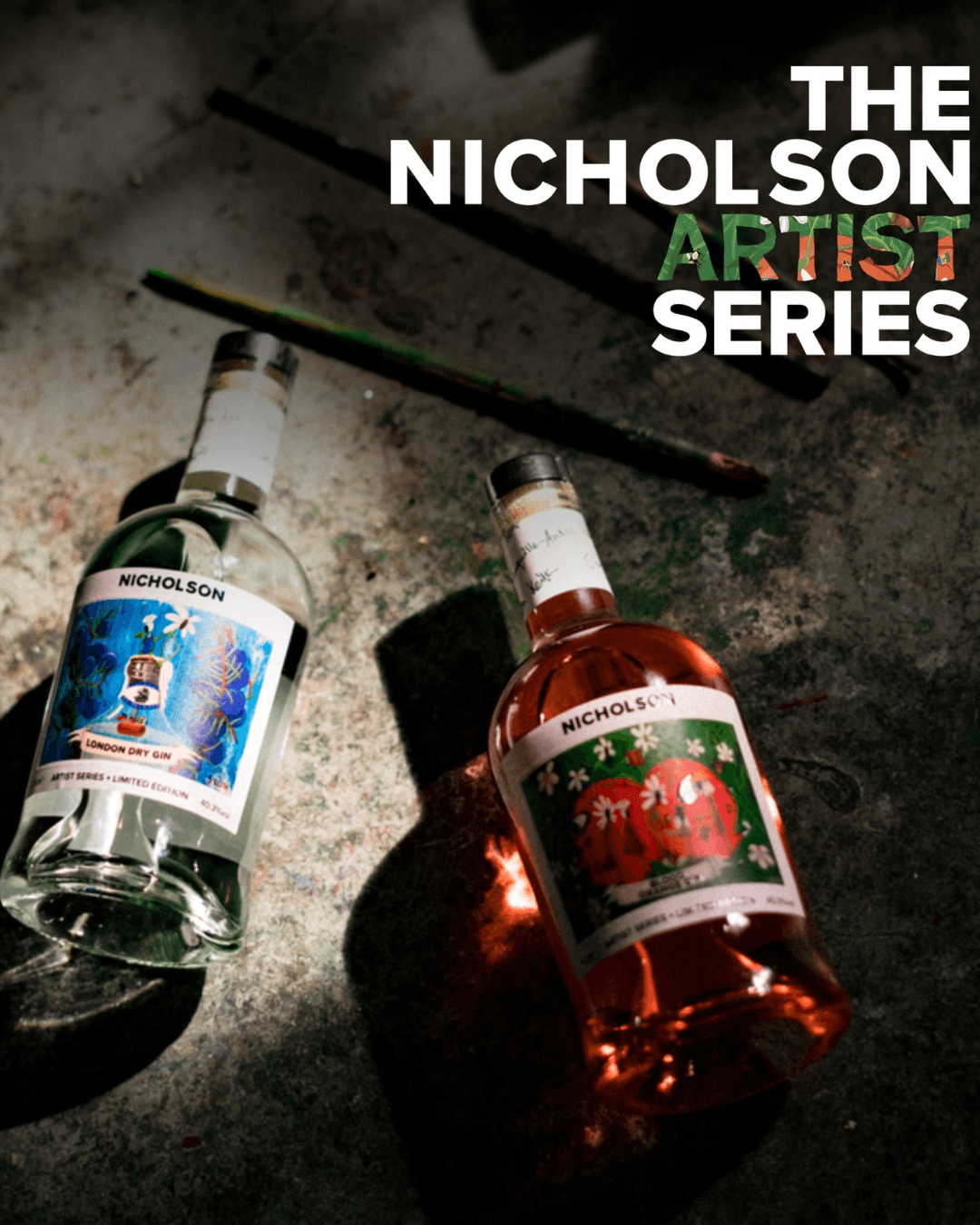 Nicholson Artist Series: Shaquille - Aaron Keith Blood Orange Gin - Nicholson