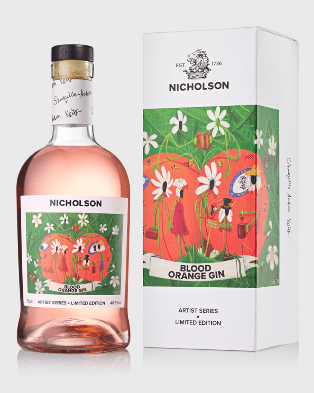Nicholson Artist Series: Shaquille - Aaron Keith Blood Orange Gin - Nicholson