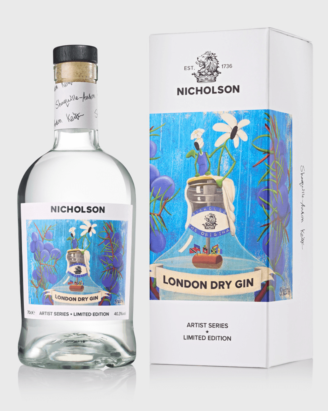 Nicholson Artist Series: Shaquille - Aaron Keith London Dry Gin - Nicholson